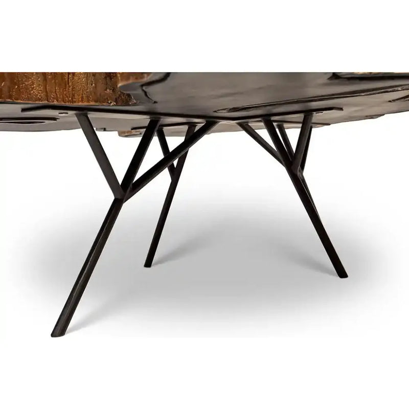 Easton Slab Geometric Coffee Table-Coffee Tables-Urbia-LOOMLAN