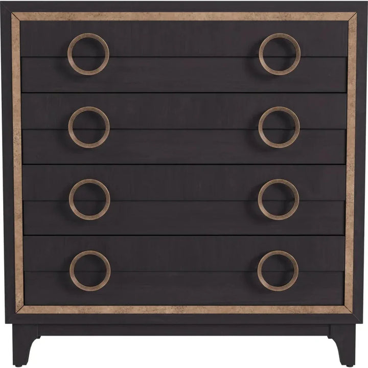 Eaton Wood Black Hall Chest - LOOMLAN - Bassett Mirror - Chests