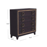 Eaton Wood Black Hall Chest