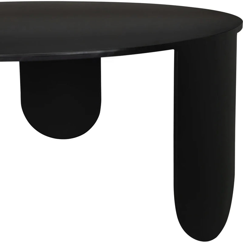 Eco Coffee Table Noir Black Metal Modern-Coffee Tables-Noir-LOOMLAN