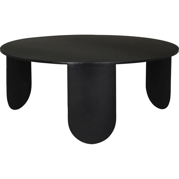 Eco Coffee Table Noir Black Metal Modern-Coffee Tables-Noir-LOOMLAN