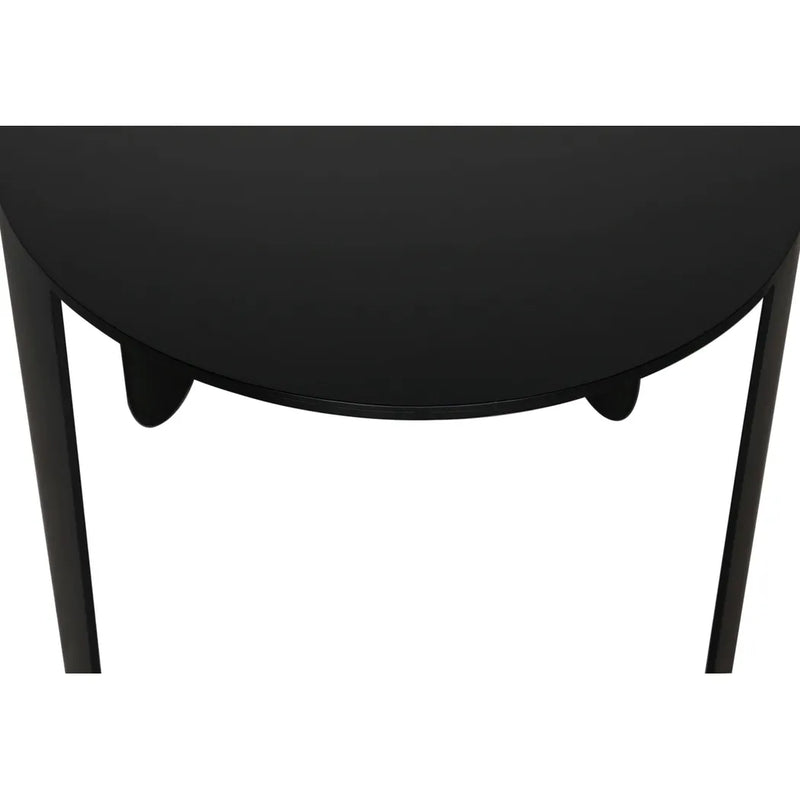 Eco Oval Dining Table With Black By Noir-Dining Tables-Noir-LOOMLAN