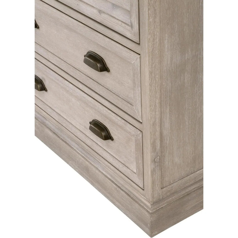 Eden 5-Drawer High Chest Natural Gray Acacia