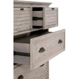 Eden 5-Drawer High Chest Natural Gray Acacia