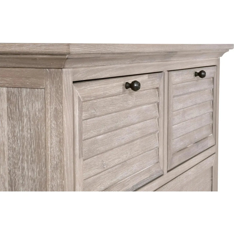 Eden 5-Drawer High Chest Natural Gray Acacia