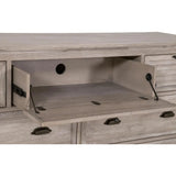 Eden 7-Drawer Media Dresser Natural Gray