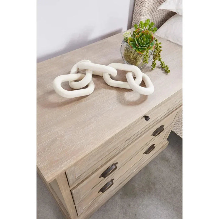 Eden Reclaimed Wood 3 Drawers Nightstand - LOOMLAN - Essentials For Living - Nightstands