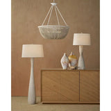 Edwell Wooden Whitewash Floor Lamp-Floor Lamps-Currey & Co-LOOMLAN