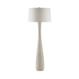 Edwell Wooden Whitewash Floor Lamp-Floor Lamps-Currey & Co-LOOMLAN