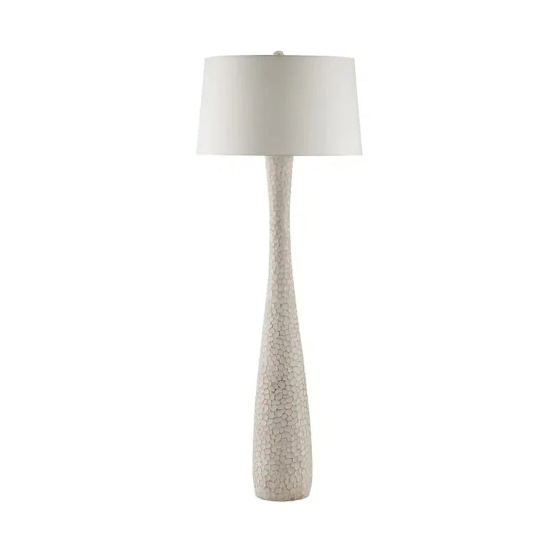 Edwell Wooden Whitewash Floor Lamp