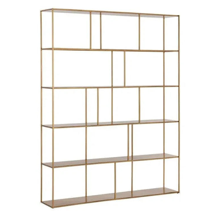 Eiffel Stylish Iron Etagere-Etageres-SUNPAN-Antique Brass-Extra Large-LOOMLAN