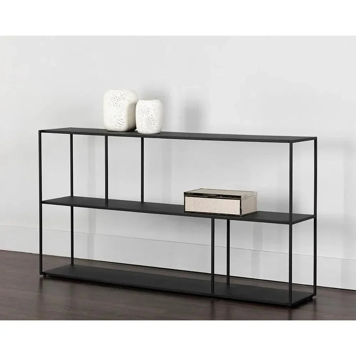 Eiffel Stylish Iron Low Etagere-Etageres-SUNPAN-LOOMLAN