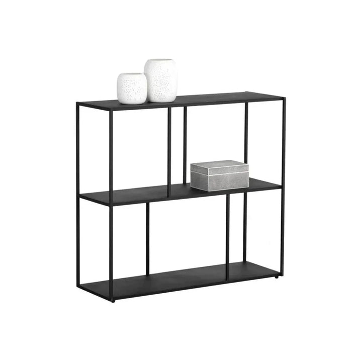 Eiffel Stylish Iron Low Etagere-Etageres-SUNPAN-LOOMLAN