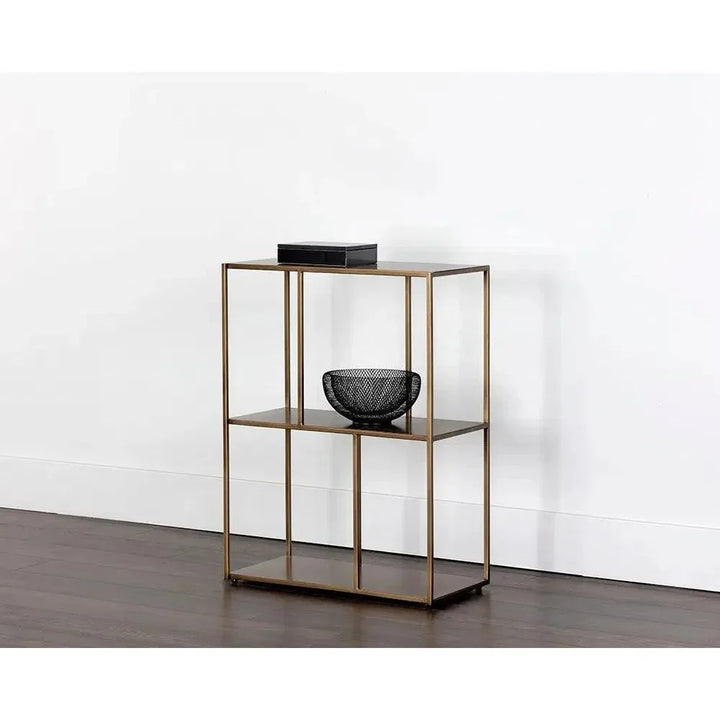 Eiffel Stylish Iron Low Etagere-Etageres-SUNPAN-LOOMLAN