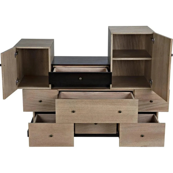 Order Wood Brown Cabinet - LOOMLAN - Noir - Accent Cabinets