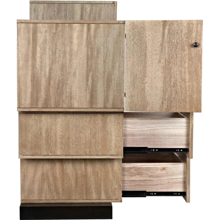 Order Wood Brown Cabinet - LOOMLAN - Noir - Accent Cabinets