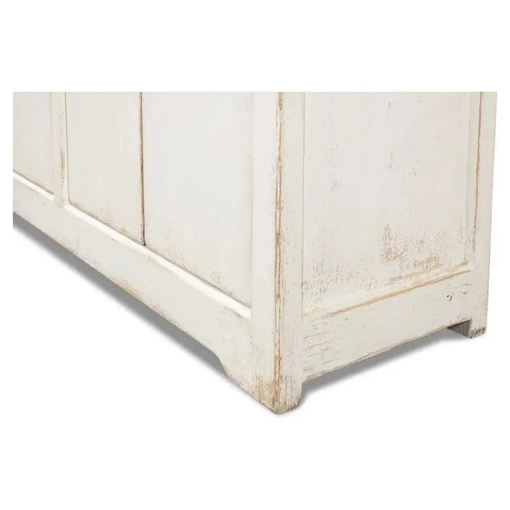 Eight Is Enough Extra Wide Sideboard Whitewash - LOOMLAN - Sarreid - Sideboards