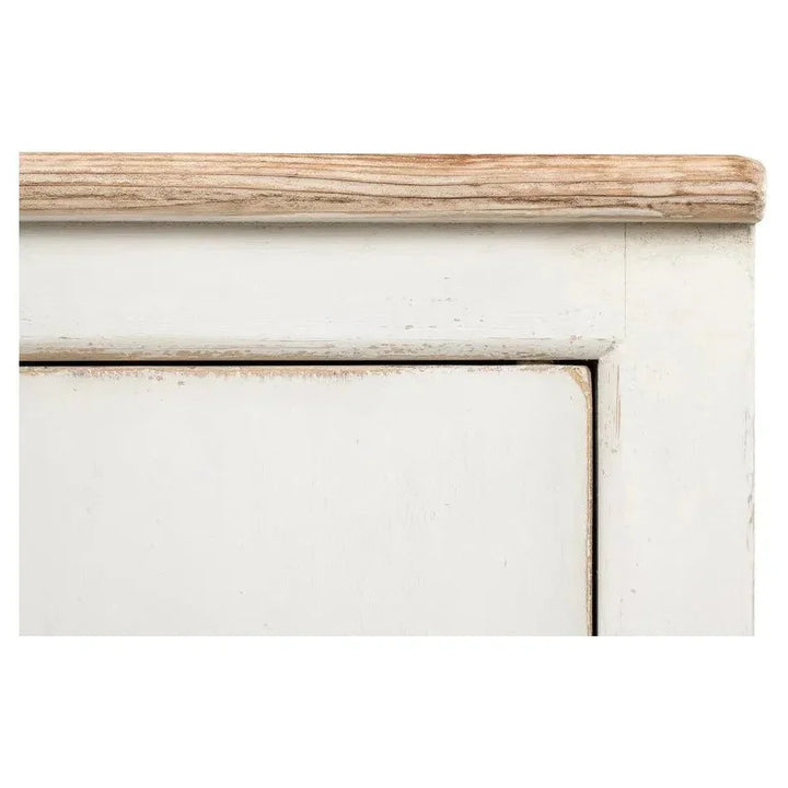 Eight Is Enough Extra Wide Sideboard Whitewash - LOOMLAN - Sarreid - Sideboards