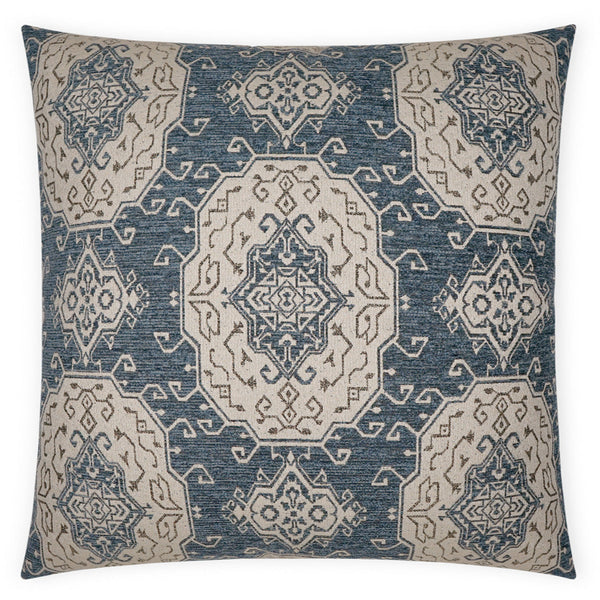 Elaine Slate Blue Throw Pillow