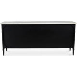 Eleanor Marble & Wood Black 6 Drawer Dresser