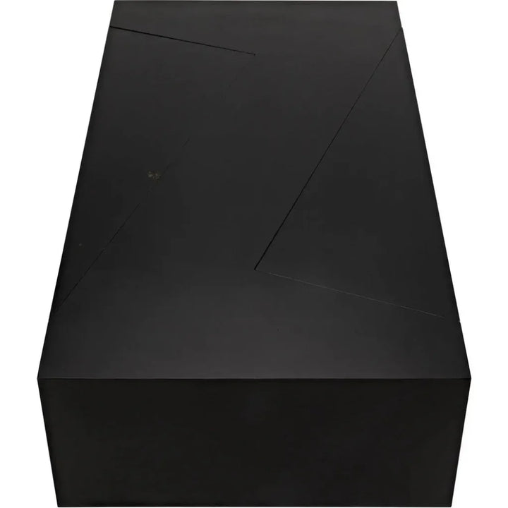 Element Black Steel Geometric Coffee Table - LOOMLAN - Noir - Coffee Tables