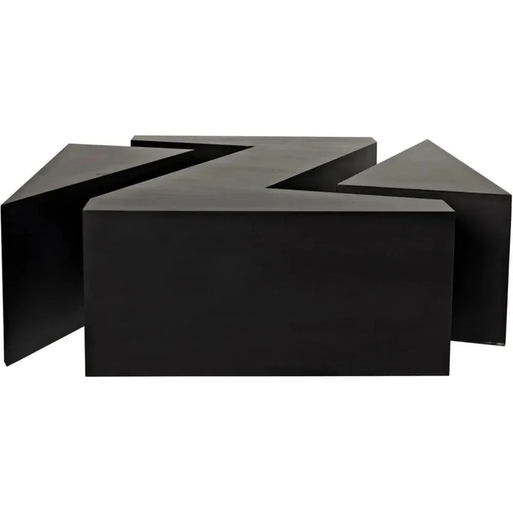 Element Black Steel Geometric Coffee Table - LOOMLAN - Noir - Coffee Tables