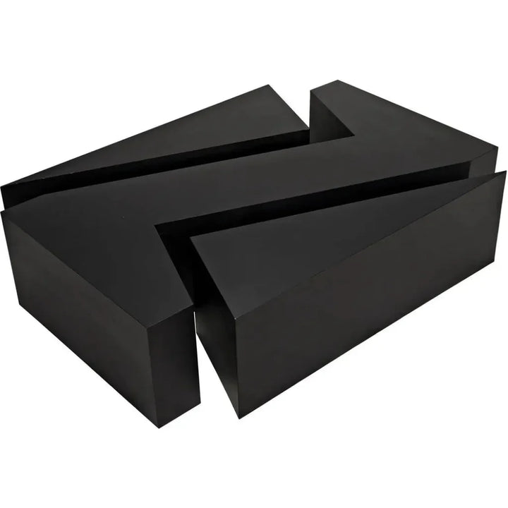 Element Black Steel Geometric Coffee Table - LOOMLAN - Noir - Coffee Tables