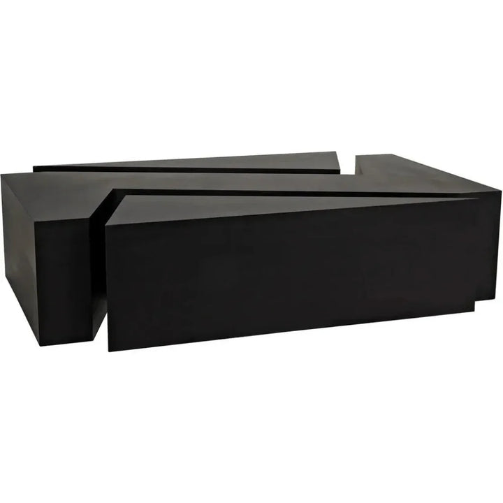 Element Black Steel Geometric Coffee Table - LOOMLAN - Noir - Coffee Tables