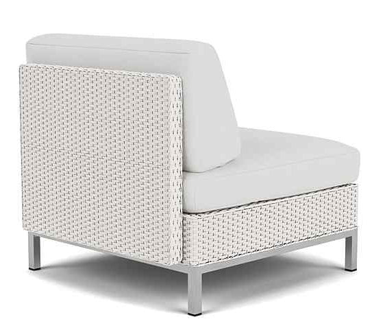 Elements Armless Outdoor Lounge Chair with Loom Back-Outdoor Lounge Chairs-Lloyd Flanders-LOOMLAN