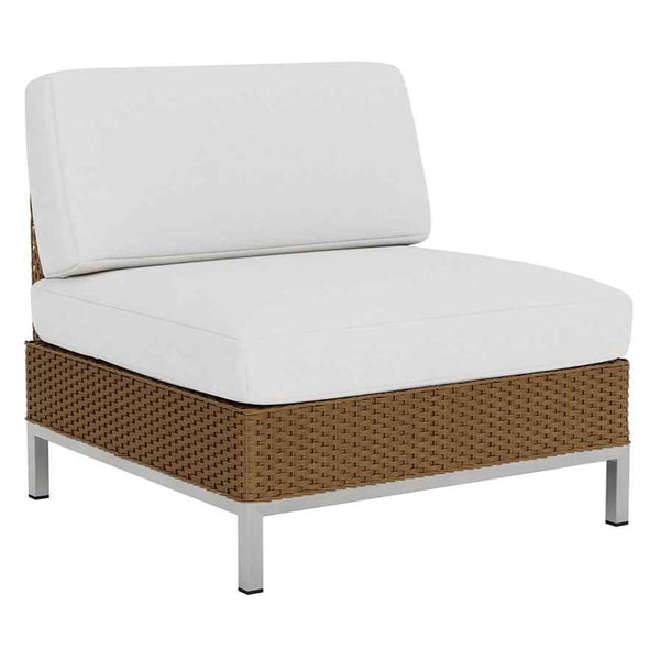 Elements Armless Outdoor Lounge Chair with Loom Back-Outdoor Lounge Chairs-Lloyd Flanders-LOOMLAN