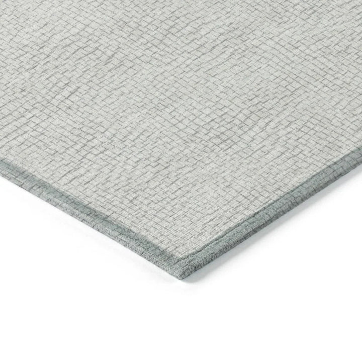 Eleya Gray Washable Indoor-Outdoor Rug-Outdoor Rugs-LOOMLAN Rugs-LOOMLAN