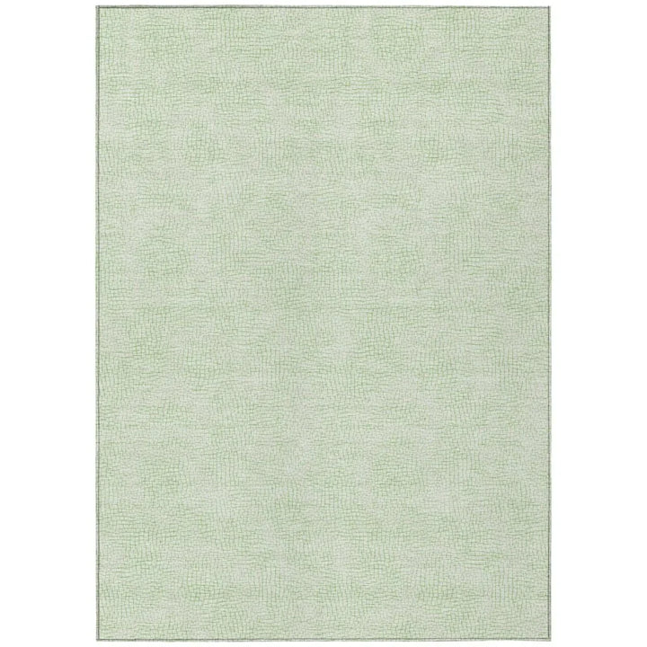 Eleya Green Washable Indoor-Outdoor Rug-Outdoor Rugs-LOOMLAN Rugs-2'6" x 3'10"-LOOMLAN