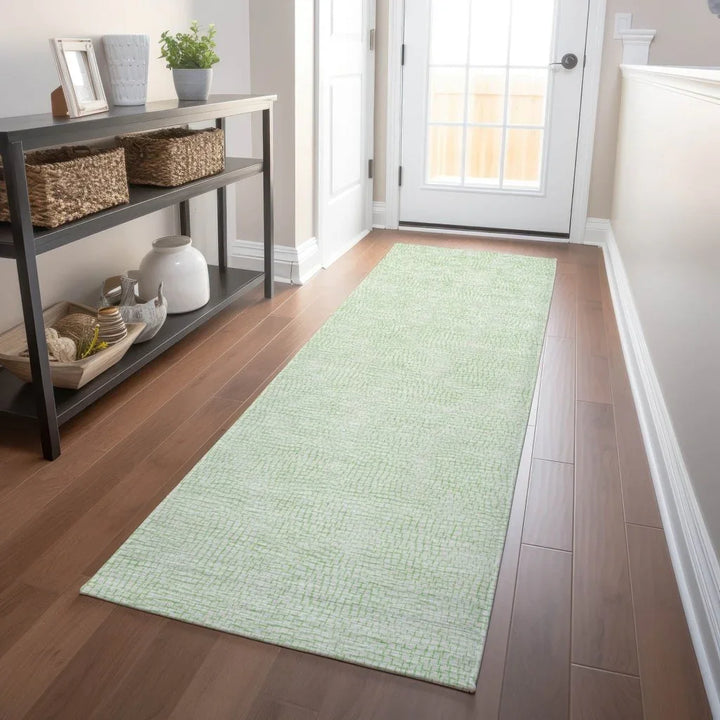 Eleya Green Washable Indoor-Outdoor Rug-Outdoor Rugs-LOOMLAN Rugs-LOOMLAN