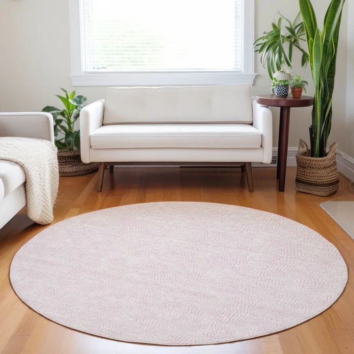 Eleya Pink Washable Indoor-Outdoor Rug-Outdoor Rugs-LOOMLAN Rugs-LOOMLAN