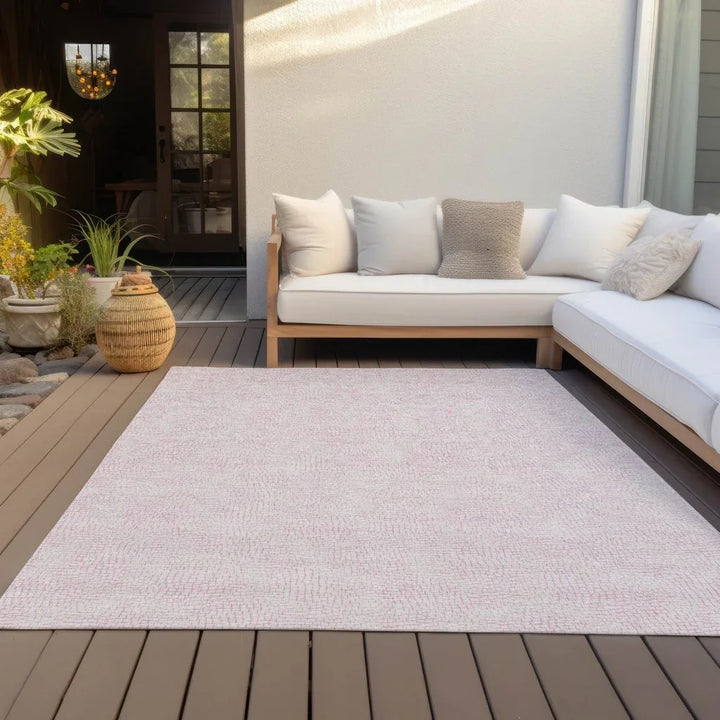 Eleya Pink Washable Indoor-Outdoor Rug-Outdoor Rugs-LOOMLAN Rugs-LOOMLAN