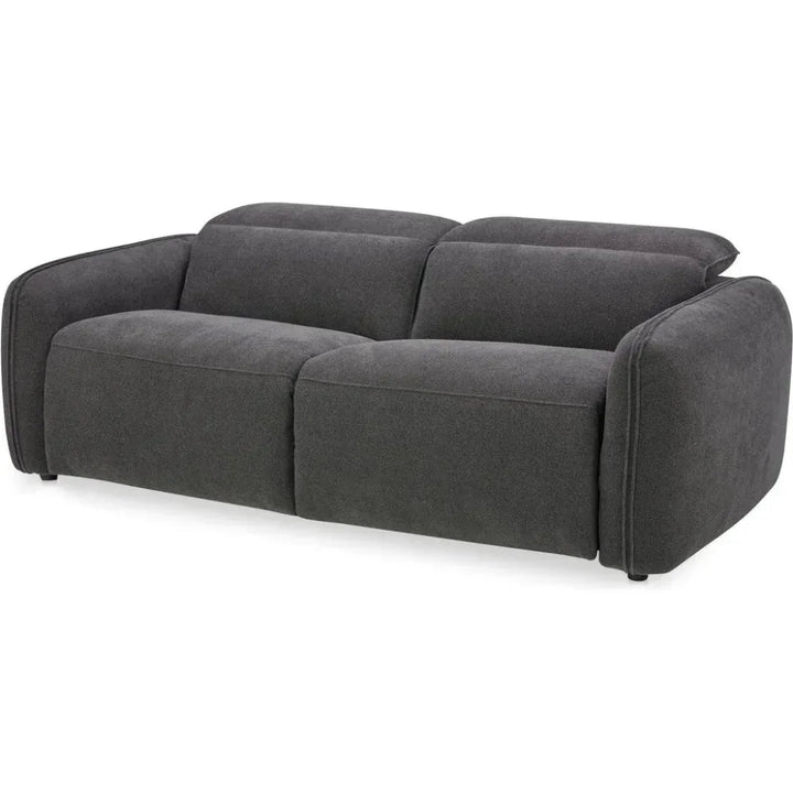 Eli Power Performance Fabric & Wood Dark Grey Recliner Sofa - LOOMLAN - Moe's Home - Sofas & Loveseats