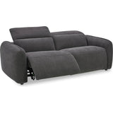 Eli Power Polyester and Solid Wood Dark Grey Recliner Sofa Sofas & Loveseats LOOMLAN By Moe's Home