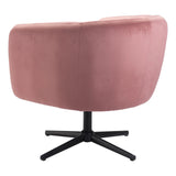 Elia Accent Chair Pink Club Chairs LOOMLAN By Zuo Modern