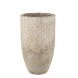 Elias Ceramic Textured Outdoor Planter-Outdoor Accessories-Currey & Co-LOOMLAN