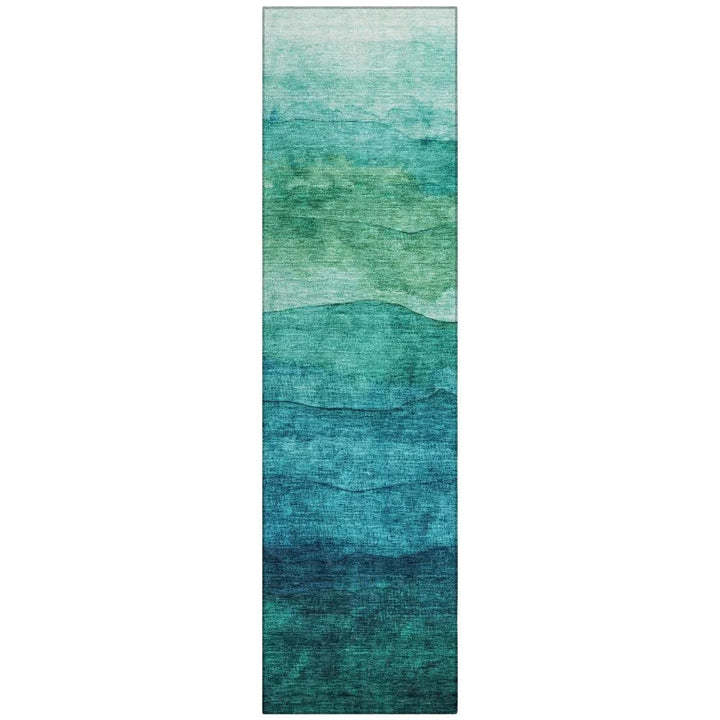 Elien Teal Washable Indoor - Outdoor Rug - LOOMLAN - LOOMLAN Rugs - Outdoor Rugs