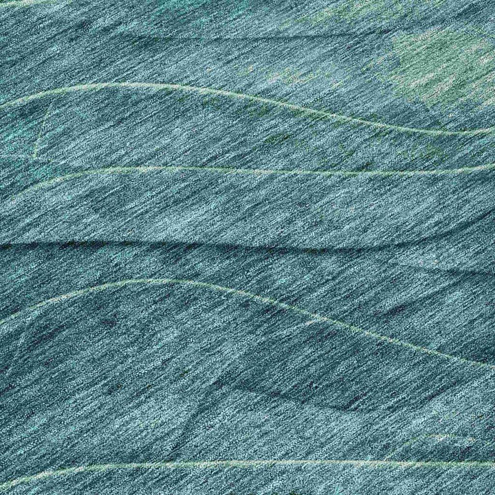 Elion Teal Washable Indoor - Outdoor Rug - LOOMLAN - LOOMLAN Rugs - Outdoor Rugs