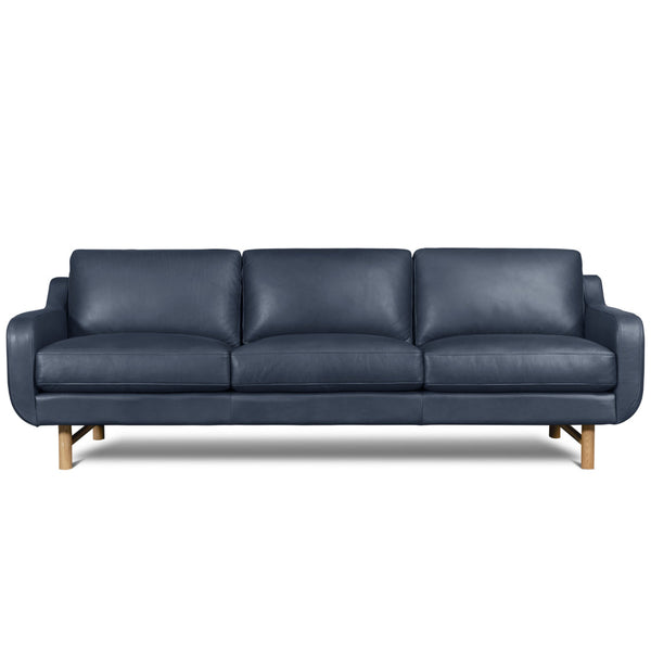 Elise Full Aniline Leather Sofa Handcrafted for Sustainability and Luxury-Sofas & Loveseats-One For Victory-LOOMLAN