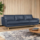 Elise Full Aniline Leather Sofa Handcrafted for Sustainability and Luxury Sofas & Loveseats LOOMLAN By One For Victory