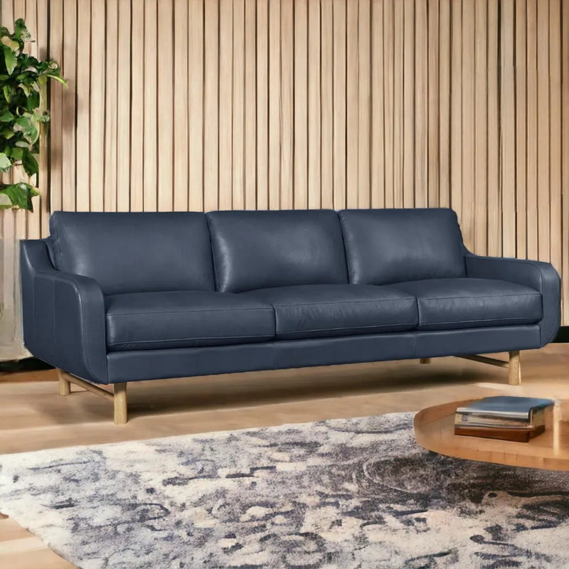 Elise Full Aniline Leather Sofa Handcrafted for Sustainability and Luxury Sofas & Loveseats LOOMLAN By One For Victory