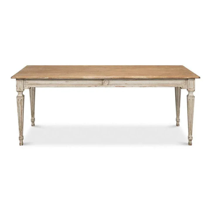Elise Rectangle Dining Table Seats 6 Grey Natural - LOOMLAN