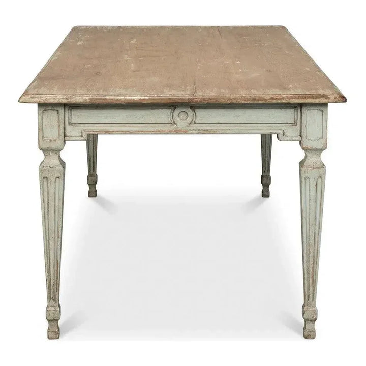 Elise Rectangle Dining Table Seats 6 Sage Natural - LOOMLAN
