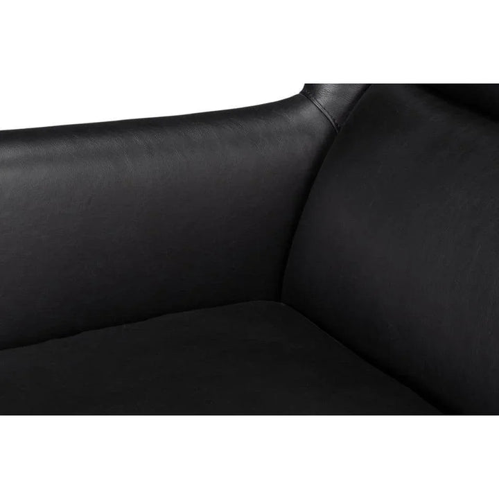 Elite Wing Luxurious Leather Armchair - LOOMLAN - Sarreid - Club Chairs