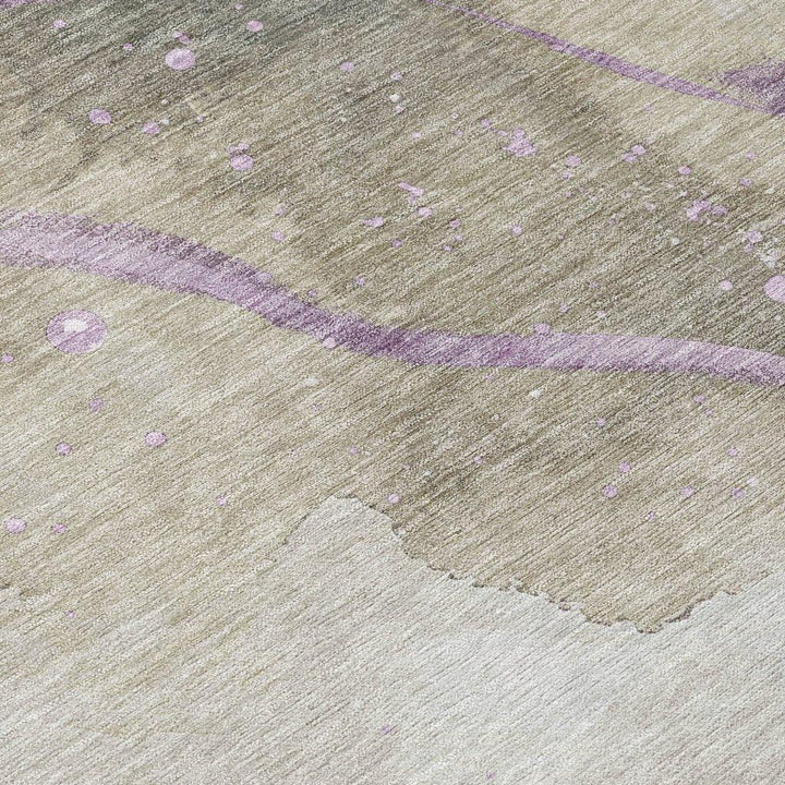 Elithra Brown Washable Indoor - Outdoor Rug - LOOMLAN - LOOMLAN Rugs - Outdoor Rugs