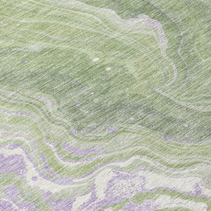 Elius Green Washable Indoor - Outdoor Rug - LOOMLAN - LOOMLAN Rugs - Outdoor Rugs