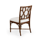 Ella Brown Rattan Frame Side Chair-Dining Chairs-Wildwood-LOOMLAN